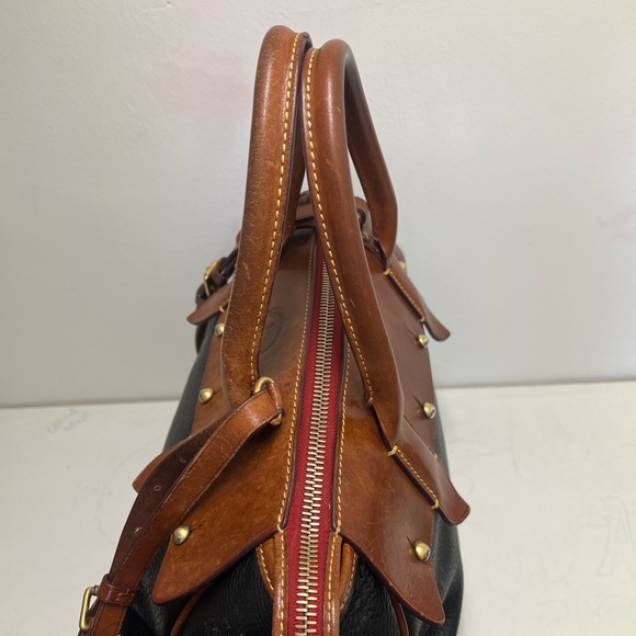 Dooney & Bourke Black and Brown Satchel - Picture 4 of 6